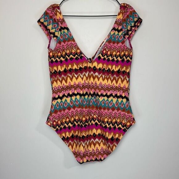 Boden Cap Sleeve Tie Swimsuit 14 - Picture 5 of 6